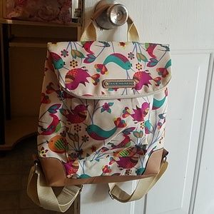 NWOT Lily Bloom Backpack Purse Bird Print